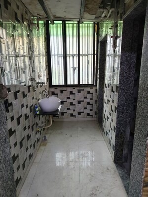 Bathroom in 1 BHK Apartment at Prahlad Nagar – for Rent