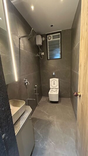 Bathroom in 3 BHK Apartment at Big Splash, Vashi Sector 17 – for Rent