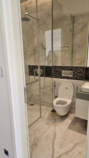 Bathroom in 4 BHK Apartment at Bhartiya Leela Residences, Thanisandra Main Road – for Sale