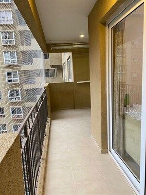 Balcony in 3 BHK Apartment at Bhartiya Nikoo Homes, Thanisandra Main Road – for Sale