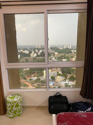 Balcony in 3 BHK Apartment at Bhartiya Nikoo Homes, Thanisandra Main Road – for Sale