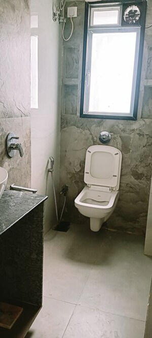 Bathroom in 2 BHK Apartment at Shiv Pearl Gardens, Malad West – for Rent