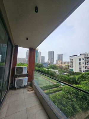 Balcony in 3 BHK Builder Floor at Emaar MGF Emerald Hills, Sector 65 – for Rent