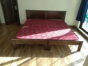 Bedroom in 3 BHK Apartment at Harmony Sky Suites, Ghodbunder Road – for Rent