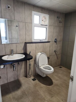 Bathroom in 2 BHK Apartment at Prestige Lakeside Habitat, Varthur – for Rent