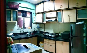 Kitchen in 2 BHK Apartment at Chintan CHS, Goregaon East – for Rent