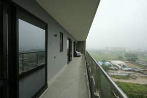 Balcony in 3 BHK Apartment at Krisumi Waterfall Residences, Sector 36a – for Rent