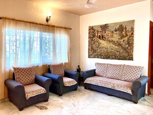 Living Room in 3 BHK Penthouse at Sanewadi – for Rent