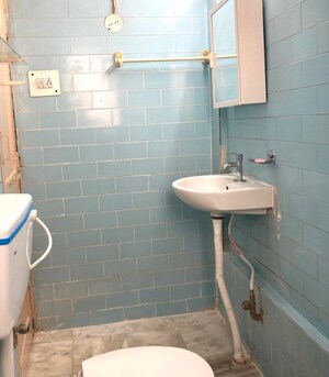 Bathroom in 3 BHK Penthouse at Sanewadi – for Rent