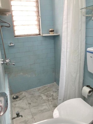 Bathroom in 3 BHK Penthouse at Sanewadi – for Rent