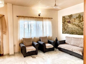 Living Room in 3 BHK Penthouse at Sanewadi – for Rent