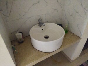 Bathroom in 3 BHK Apartment at Vijay Nakshatra, Ghodbunder Road – for Rent