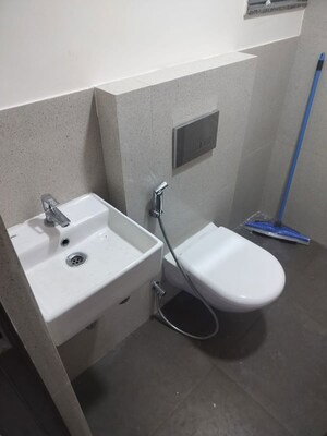 Bathroom in 2 BHK Apartment at Piramal Vaikunth, Balkum Pada – for Rent
