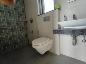 Bathroom in 2 BHK Apartment at Sheth Zuri, Laxmi Nagar – for Rent