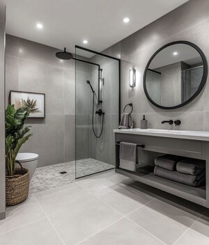 Bathroom in 4 BHK Apartment at Brigade Eternia, Yelahanka – for Sale