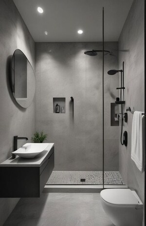 Bathroom in 4 BHK Apartment at Brigade Eternia, Yelahanka – for Sale