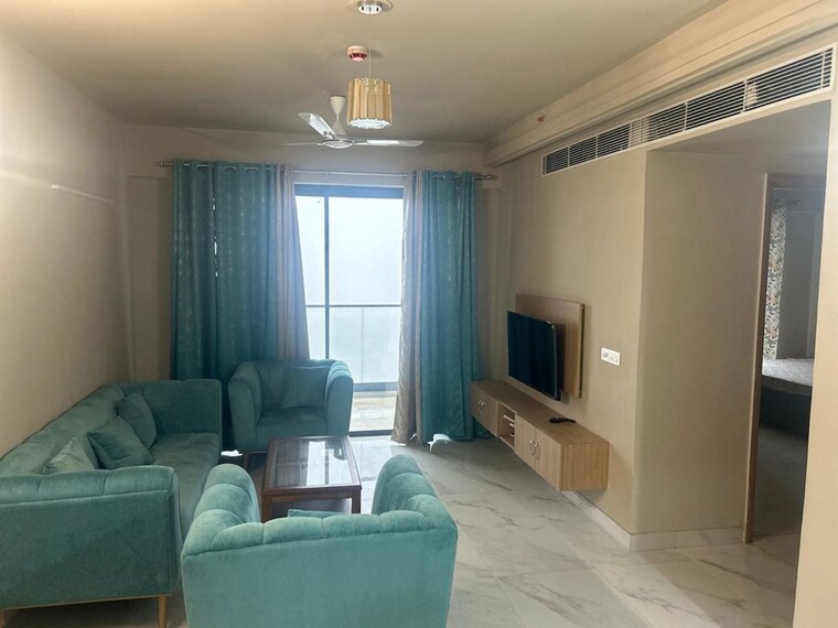 Living Room, m3m-heights 2 Bedroom 1261 Sq.Ft. Apartment In Sector 65 Gurgaon 10713438