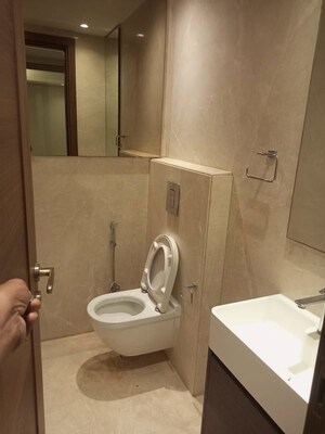 Bathroom in 4 BHK Builder Floor at Chirag Enclave – for Rent