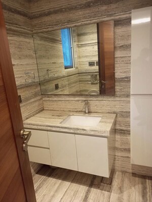 Bathroom in 4 BHK Builder Floor at Chirag Enclave – for Rent