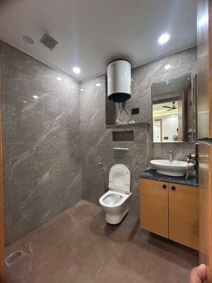 Bathroom in 3 BHK Builder Floor at Saket – for Rent