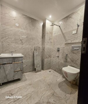 Bathroom in 3 BHK Apartment at Chattarpur – for Rent