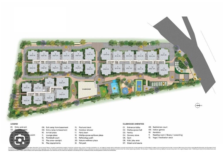Master Plan, brigade-enclave 3 Bedroom 1868 Sq.Ft. Apartment In Moti Nagar Hyderabad 10713766