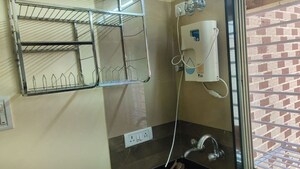 Bathroom in 1 RK Apartment at Shelton Apartment, Santacruz East – for Rent