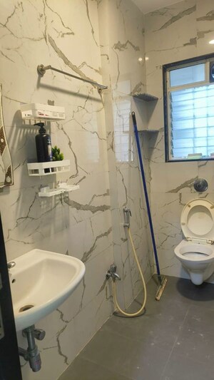 Bathroom in 1 RK Apartment at Shelton Apartment, Santacruz East – for Rent