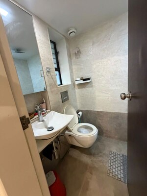 Bathroom in 2 BHK Apartment at Bandra West – for Rent