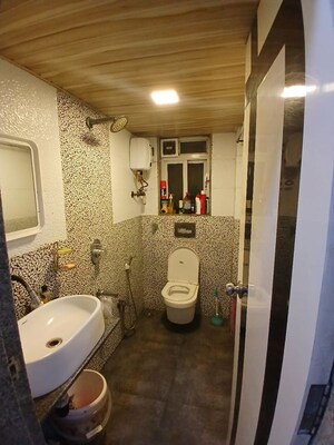 Attached Bathroom in 2 BHK Apartment at B & M Atlantis, Ghansoli – for Rent