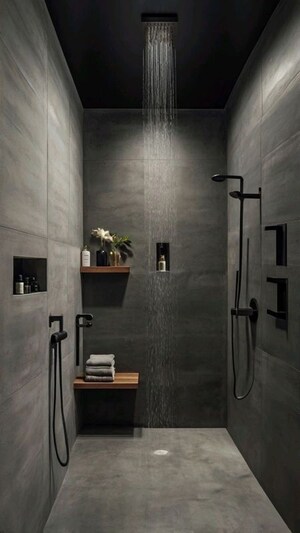 Bathroom in 3 BHK Apartment at Lodha Acenza, Western Express Highway – for Sale