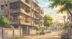  Apartment – Exterior View View at Thaltej - for Sale