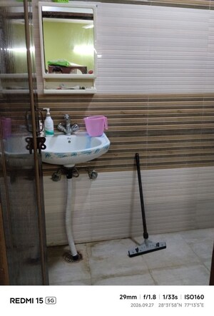 Bathroom in 1 BHK Apartment at Khirki Extension – for Rent