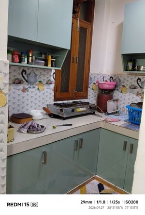Kitchen in 1 BHK Apartment at Khirki Extension – for Rent