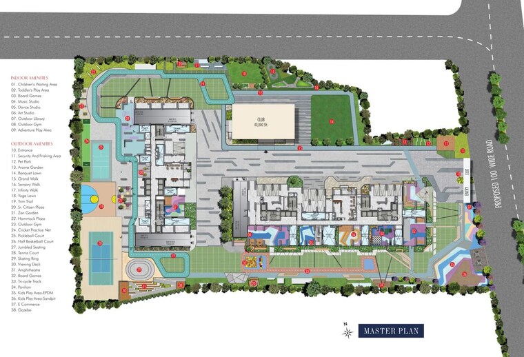 Master Plan, mallampet 2 Bedroom 1355 Sq.Ft. Apartment In Mallampet Hyderabad 10714474