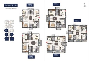 Floor Plan in 2 BHK Apartment at Mallampet – for Sale