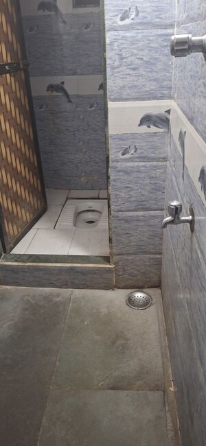 Bathroom in 1 RK Independent House at Mahape – for Rent
