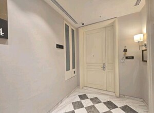 Building Lobby in 4 BHK Apartment at Bhartiya Leela Residences, Thanisandra Main Road – for Rent