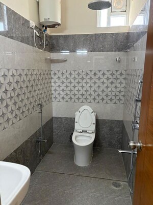Bathroom in 4 BHK Builder Floor at Kakatiya Hills, Jubilee Hills – for Rent
