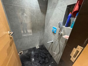 Bathroom in 2 BHK Apartment at Gahlot Majesty and Avenue CHS, Seawoods – for Rent