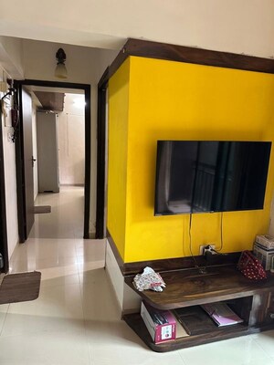 Living Room in 2 BHK Apartment at Gurukrupa Marina Enclave, Malad West – for Rent