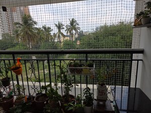 Balcony in 3 BHK Apartment at Prestige Misty Waters Vista Towers, Hebbal – for Rent