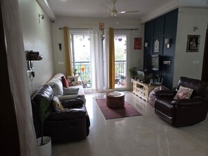 Living Room in 3 BHK Apartment at Prestige Misty Waters Vista Towers, Hebbal – for Rent