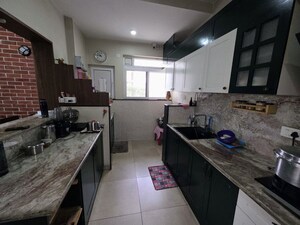 Kitchen in 3 BHK Apartment at Prestige Misty Waters Vista Towers, Hebbal – for Rent