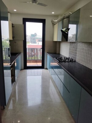 Kitchen in 3 BHK Builder Floor at South City 1 – for Rent