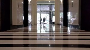 Staircase in 3 BHK Apartment at Lodha Fiorenza, Goregaon East – for Rent