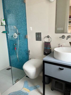 Bathroom in 3 BHK Apartment at Lodha Fiorenza, Goregaon East – for Rent
