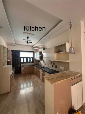 Kitchen in 3 BHK Builder Floor at Ansal Palam Triangle, Palam Vihar Extension – for Rent