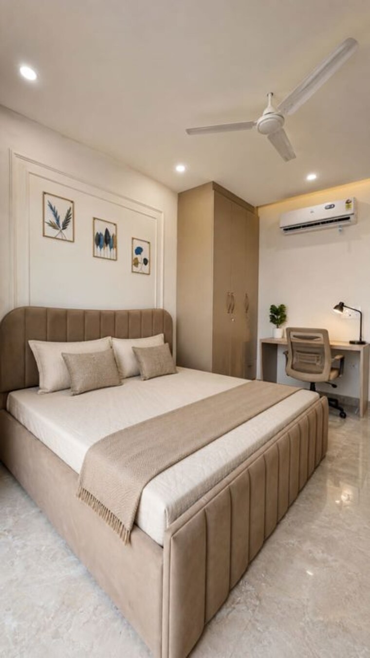 Bedroom, sushant lok i 1 Bedroom 600 Sq.Ft. Builder Floor In Sushant Lok I Gurgaon 10714930