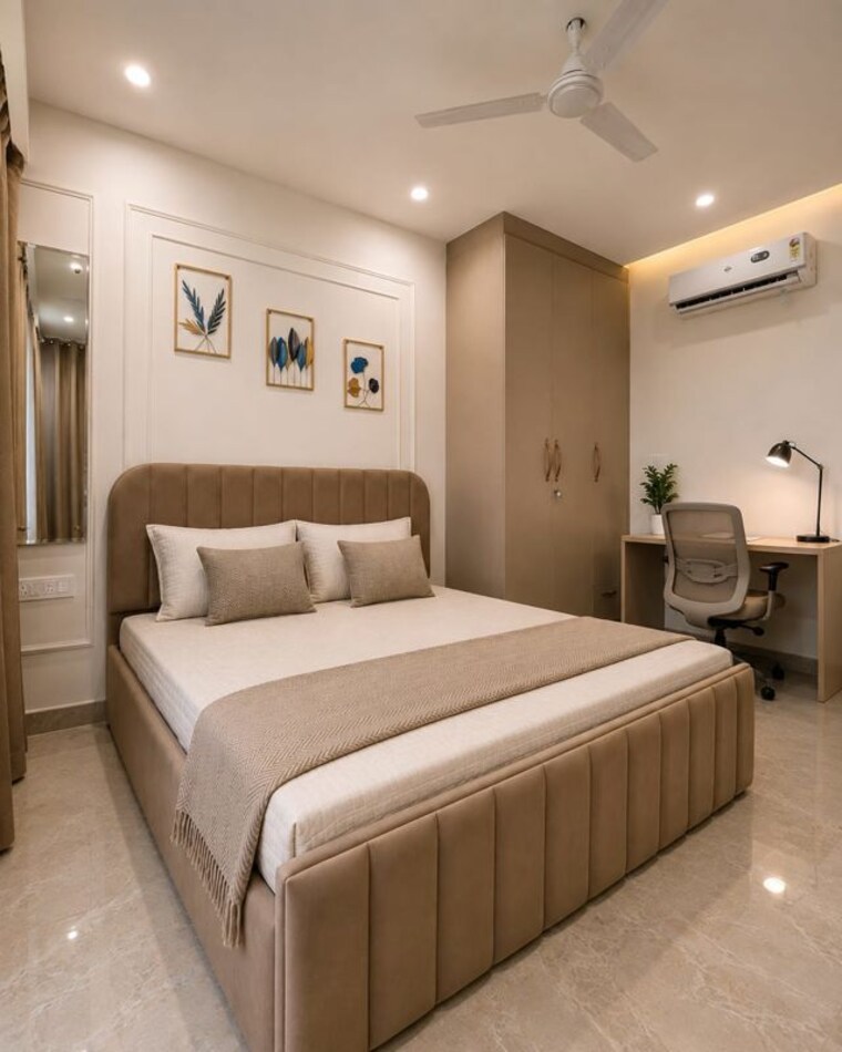 Bedroom, sushant lok i 1 Bedroom 600 Sq.Ft. Builder Floor In Sushant Lok I Gurgaon 10714930